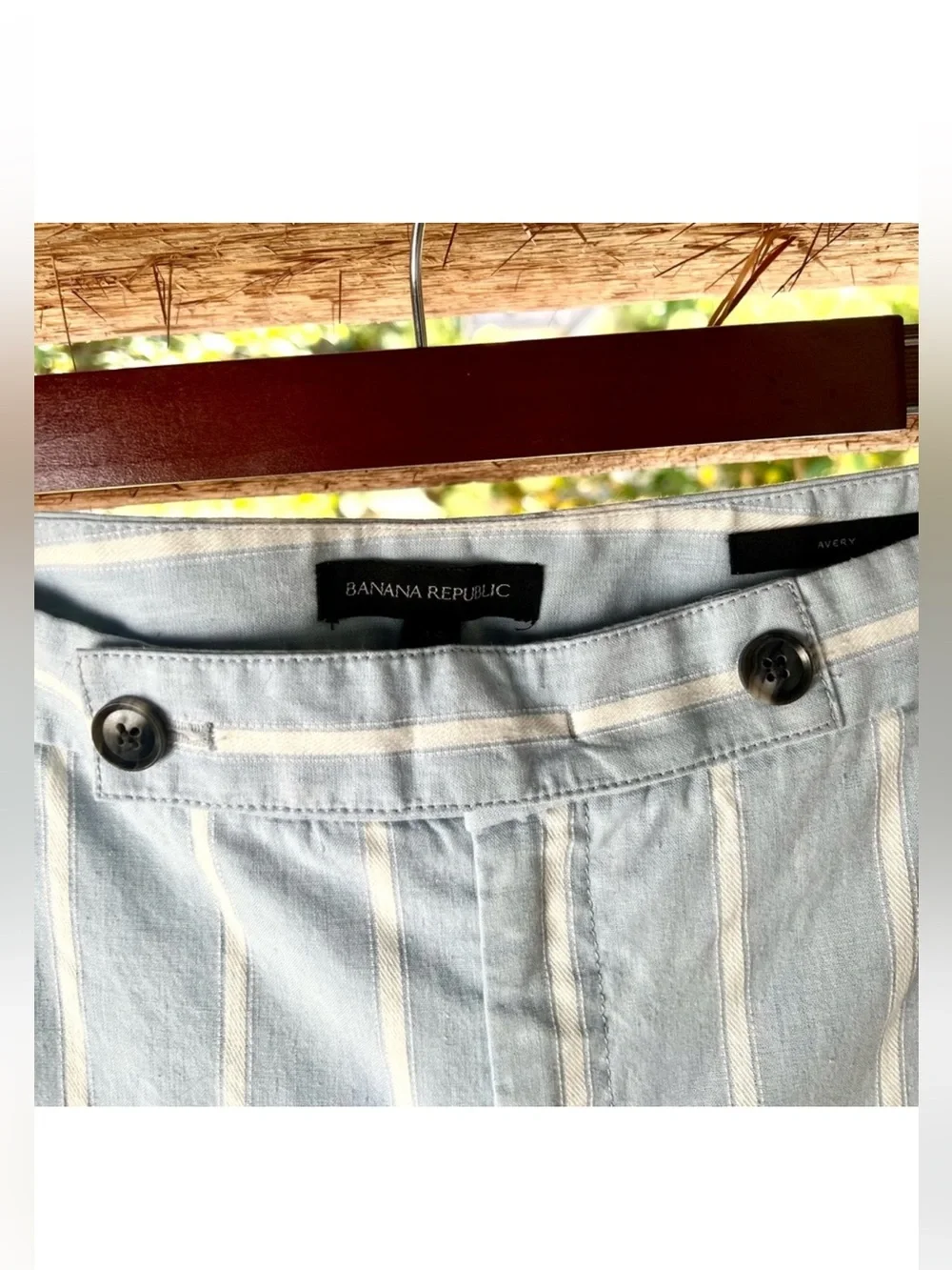 Banana Republic Linen Blend ‘Avery’ Cropped Slacks